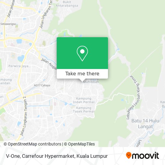 V-One, Carrefour Hypermarket map