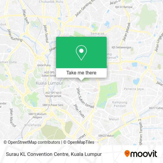 Surau KL Convention Centre map