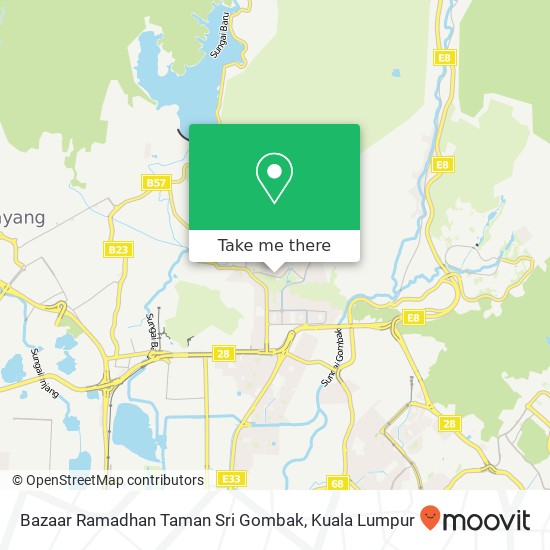 Bazaar Ramadhan Taman Sri Gombak map