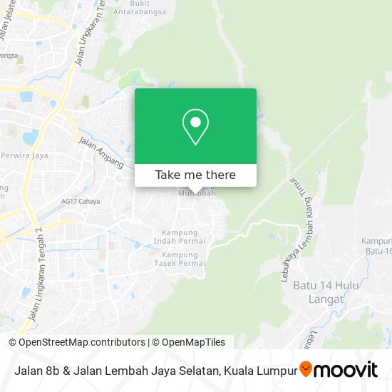 Jalan 8b & Jalan Lembah Jaya Selatan map