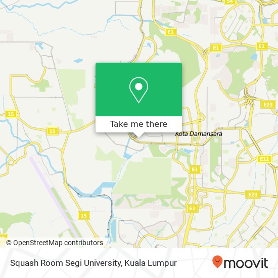 Squash Room Segi University map