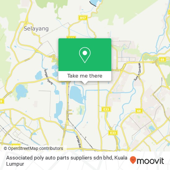 Associated poly auto parts suppliers sdn bhd map