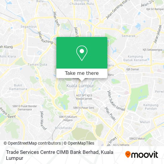 Peta Trade Services Centre CIMB Bank Berhad