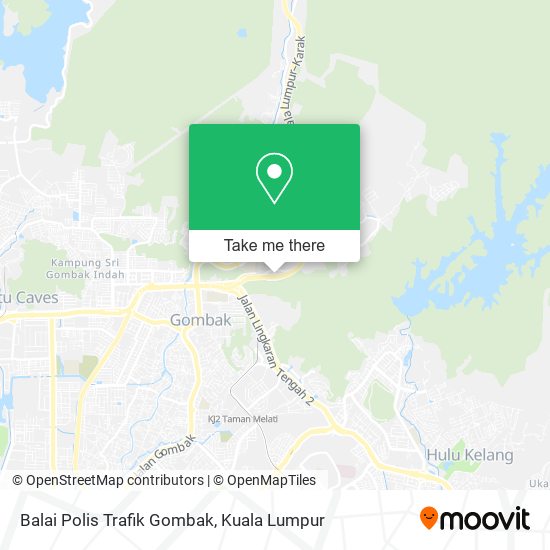 Balai Polis Trafik Gombak map