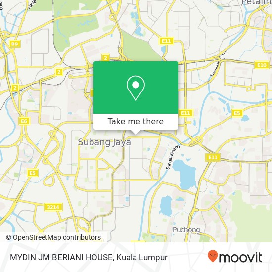 MYDIN JM BERIANI HOUSE map