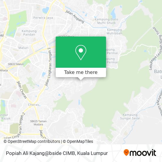 Popiah Ali Kajang@bside CIMB map