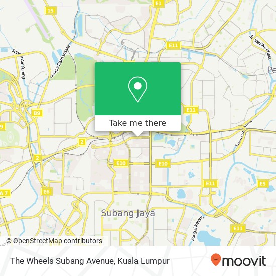 The Wheels Subang Avenue map