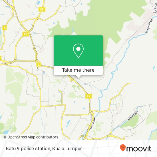 Batu 9 police station map