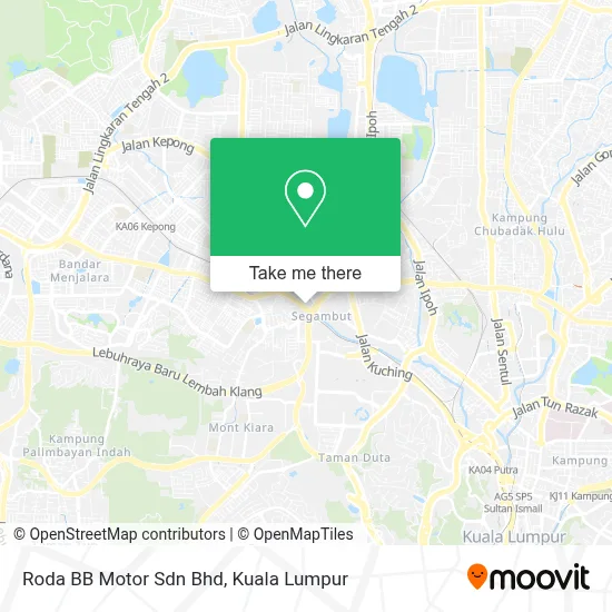 Roda BB Motor Sdn Bhd map