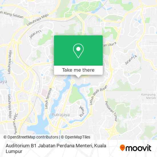 Peta Auditorium B1 Jabatan Perdana Menteri