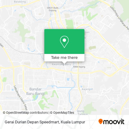 Peta Gerai Durian Depan Speedmart