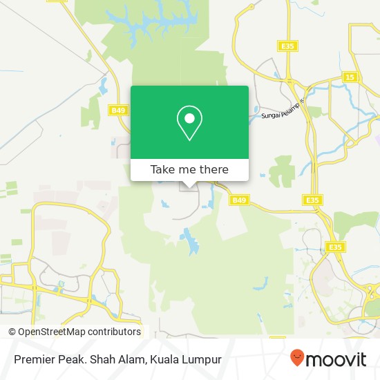 Premier Peak. Shah Alam map