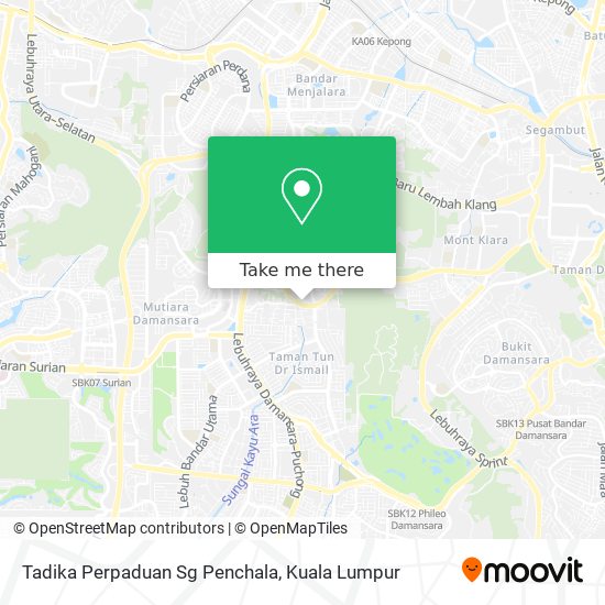 Tadika Perpaduan Sg Penchala map