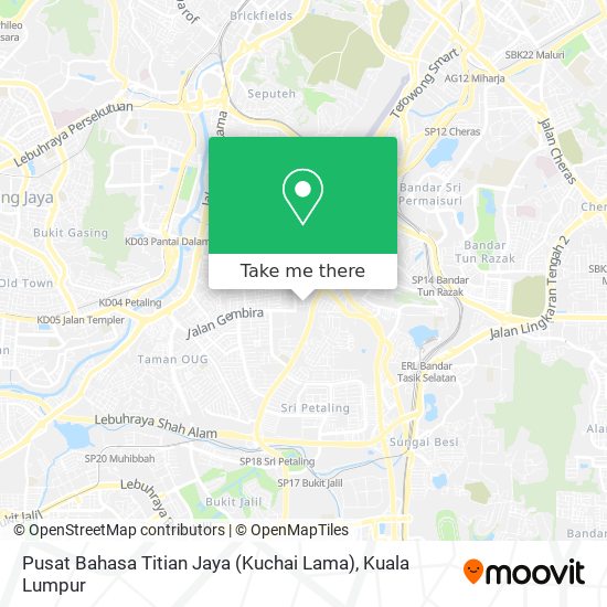 Pusat Bahasa Titian Jaya (Kuchai Lama) map