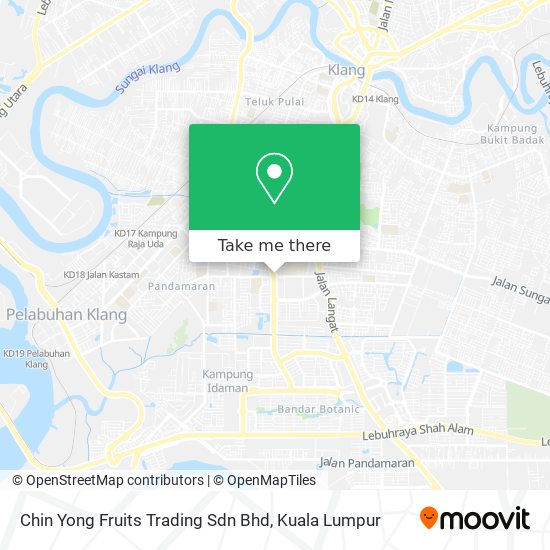 Peta Chin Yong Fruits Trading Sdn Bhd