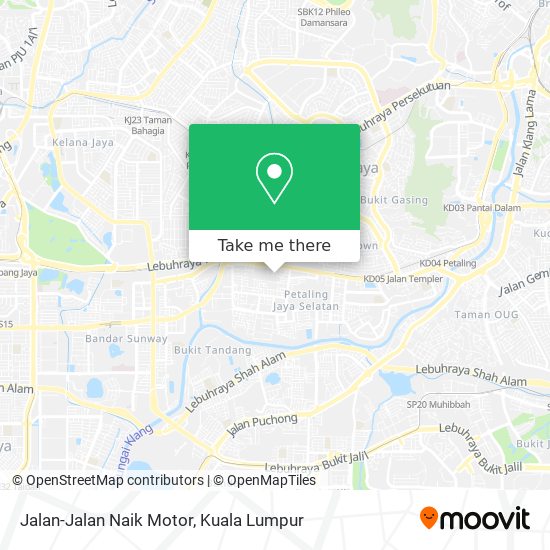 Peta Jalan-Jalan Naik Motor