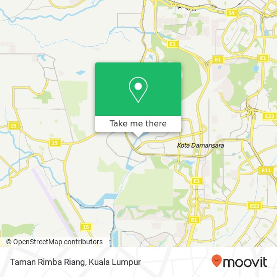 Taman Rimba Riang map