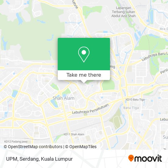 Peta UPM, Serdang