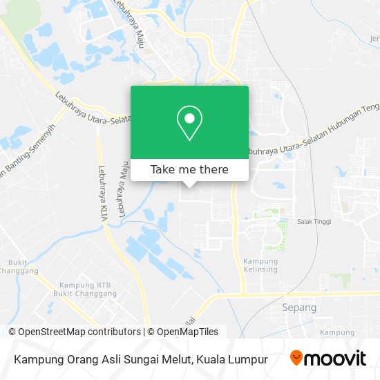 Peta Kampung Orang Asli Sungai Melut