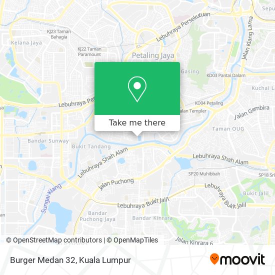 Burger Medan 32 map