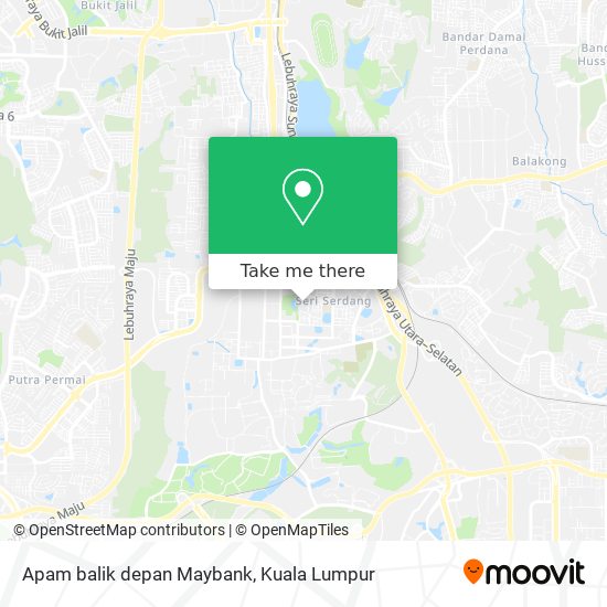 Apam balik depan Maybank map