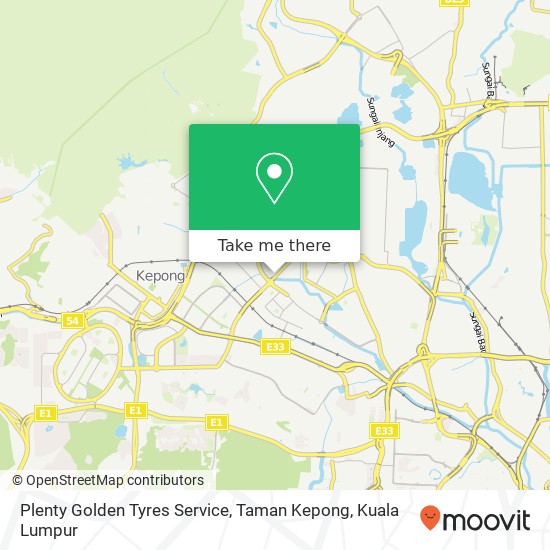 Peta Plenty Golden Tyres Service, Taman Kepong