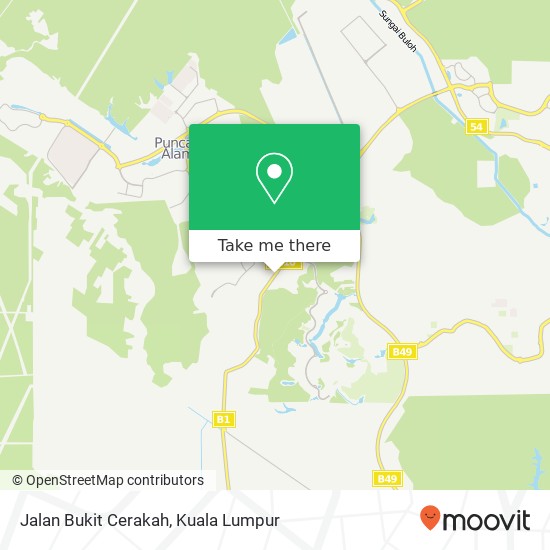 Jalan Bukit Cerakah map