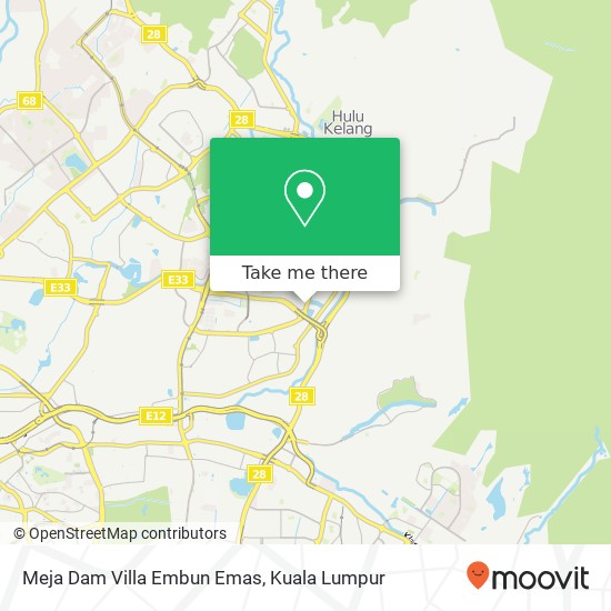 Peta Meja Dam Villa  Embun Emas