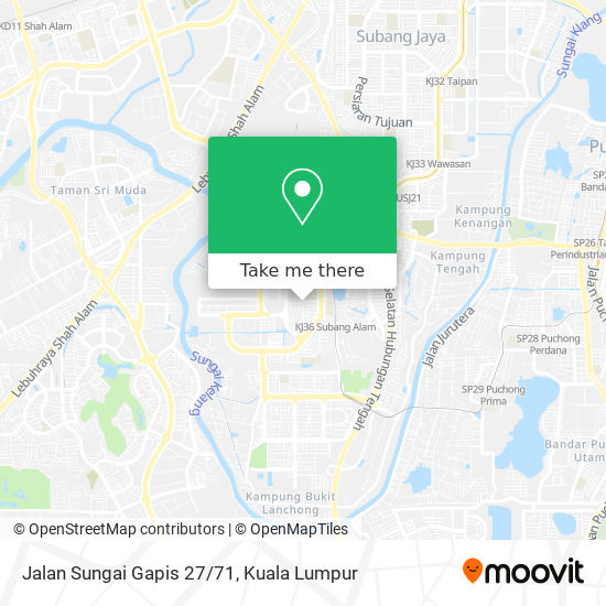 Jalan Sungai Gapis 27/71 map