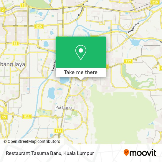 Restaurant Tasuma Banu map