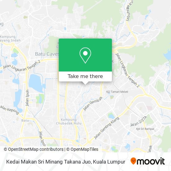 Kedai Makan Sri Minang Takana Juo map