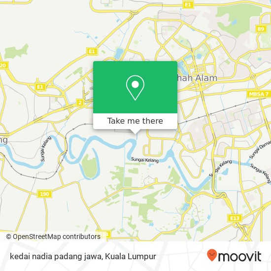 kedai nadia padang jawa map