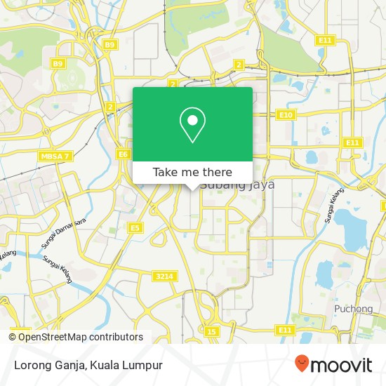 Lorong Ganja map