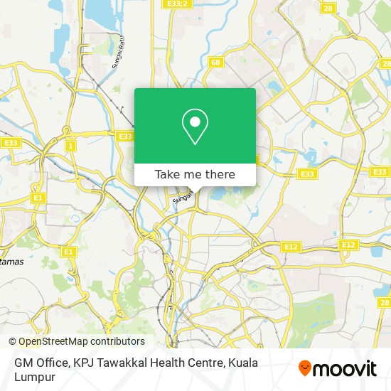 GM Office, KPJ Tawakkal Health Centre map