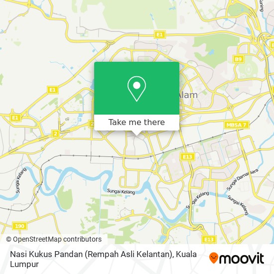 Nasi Kukus Pandan (Rempah Asli Kelantan) map