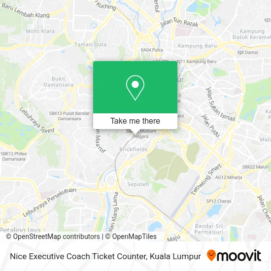 Nice Executive Coach Ticket Counter map
