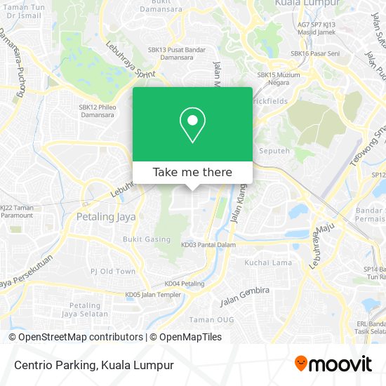 Centrio Parking map