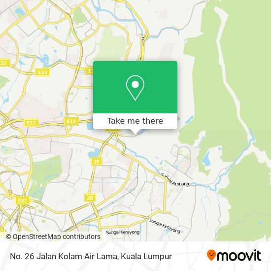 No. 26 Jalan Kolam Air Lama map