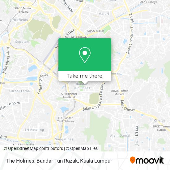 The Holmes, Bandar Tun Razak map