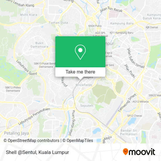 Shell @Sentul map