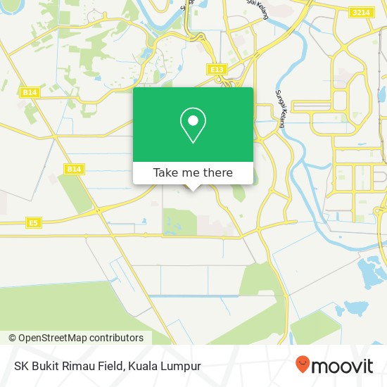 SK Bukit Rimau Field map