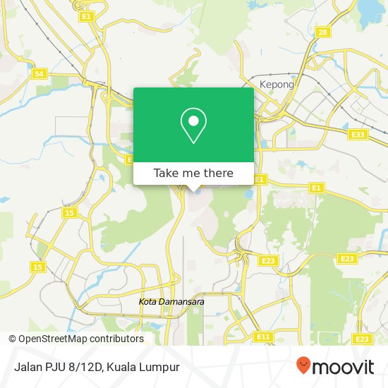 Jalan PJU 8/12D map