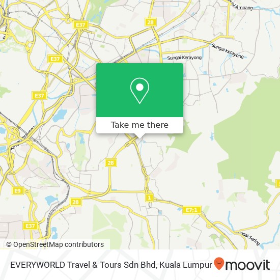 EVERYWORLD Travel & Tours Sdn Bhd map