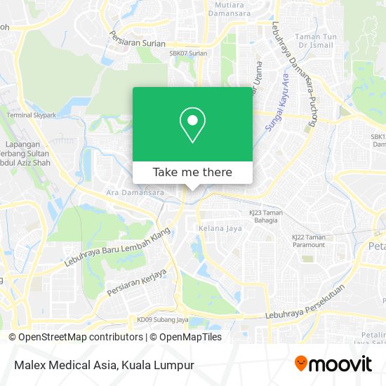 Peta Malex Medical Asia