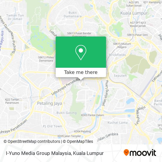 I-Yuno Media Group Malaysia map