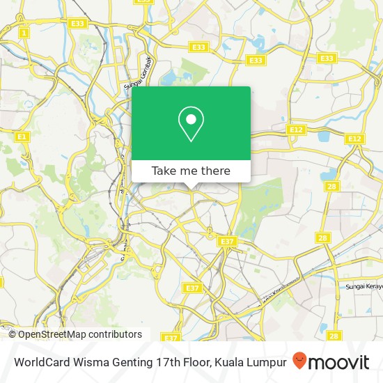 WorldCard Wisma Genting 17th Floor map