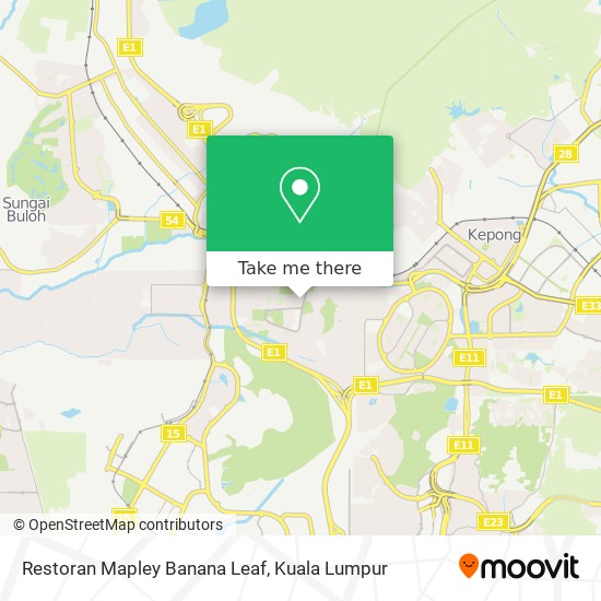 Restoran Mapley Banana Leaf map