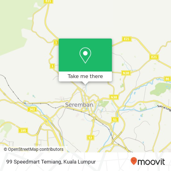 99 Speedmart Temiang map