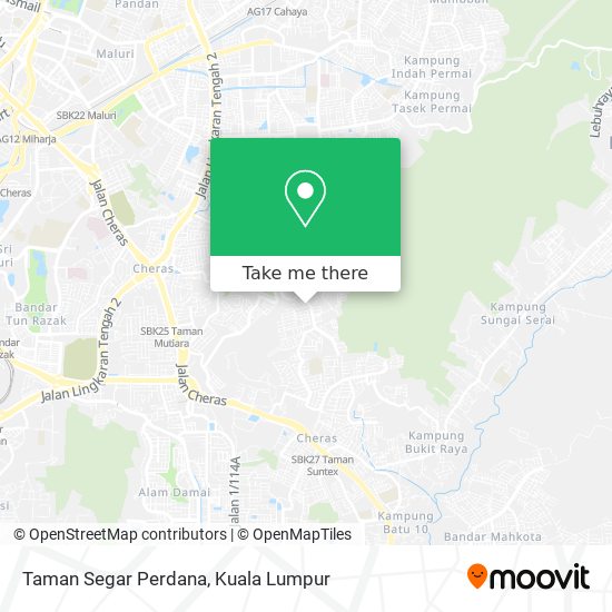 Taman Segar Perdana map