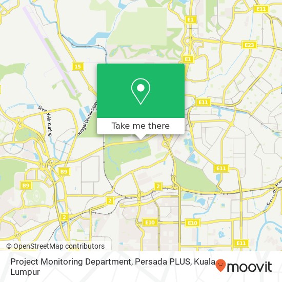 Project Monitoring Department, Persada PLUS map